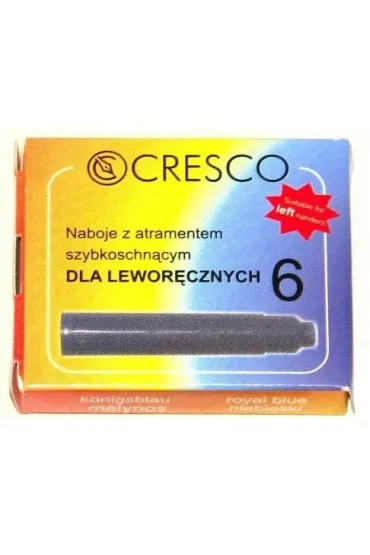 Cresco Naboje do pi�ra dla lewor�czych kr�tkie niebieskie 6 szt.