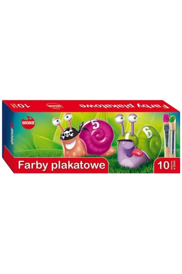 Mona Farby plakatowe 10 x 20 ml