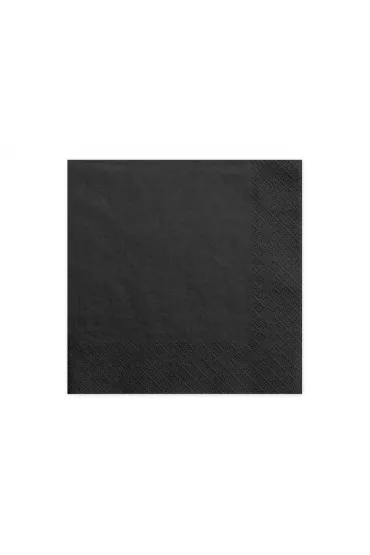 PartyDeco Serwetki tr�jwarstwowe czarne 33x33 cm