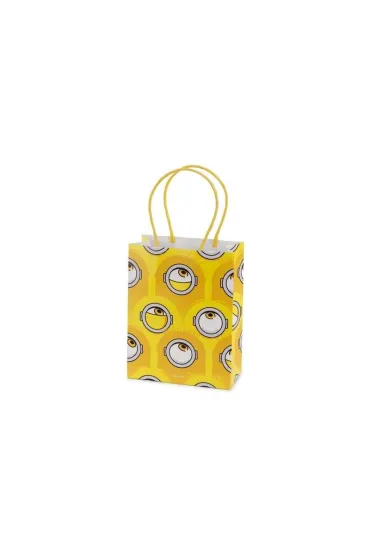 PartyDeco Torebki papierowe Minionki 12x15.5x6cm 6 szt