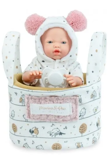 Lalka hiszpa�ska Mini Golosinas w koszyczku 21cm Marina Pau