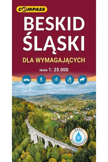 Beskid �l�ski dla wymagaj�cych mapa laminowana skala 1 : 25 000