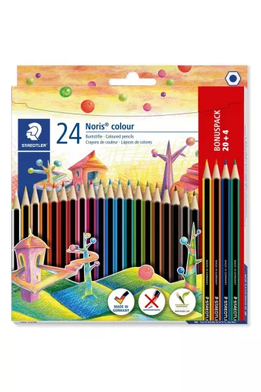 Staedtler Kredki o��wkowe Noris Colour, sze�ciok�tne 24 szt.