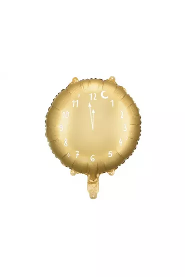 PartyDeco Balon foliowy Zegar z�oty 45cm