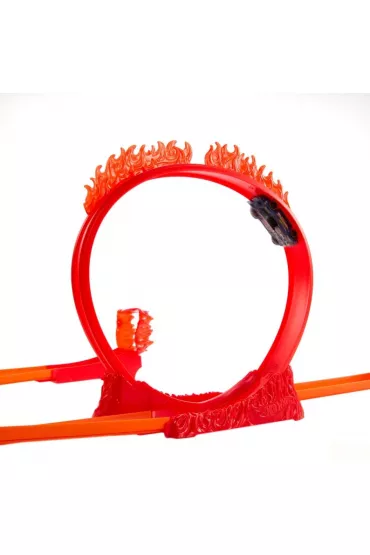 Hot Wheels Track Builder Kaskaderska ptla ognia. Zestaw HMC04 Mattel