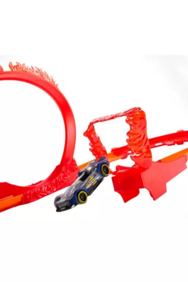 Hot Wheels Track Builder Kaskaderska ptla ognia. Zestaw HMC04 Mattel