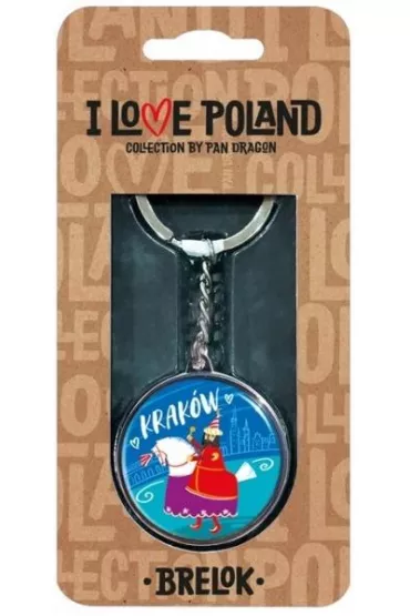 Pan Dragon Brelok I love Poland Krak�w ILP-BRE-A-KRA-08