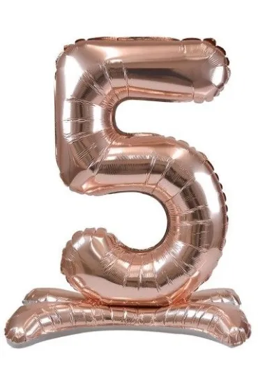 Arpex Balon foliowy stoj�cy r�owe z�oto 5 90cm
