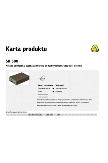 Klingspor Kostka szlif.100x70x25mm p220 sk500