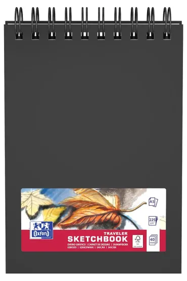 Oxford Szkicownik Traveler Sketchbook podw�jna spirala A5 40 kartek