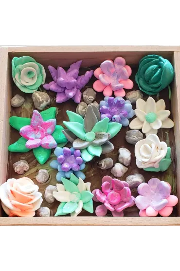 Sensory Art Okto Zestaw Wood&Craft Sukulenty - Czu�o�� 21 x 21 cm