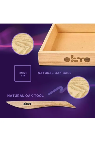 Sensory Art Okto Zestaw Wood&Craft Sukulenty - Czu�o�� 21 x 21 cm