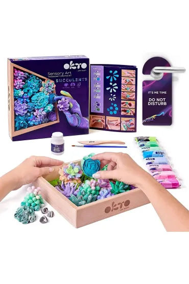 Sensory Art Okto Zestaw Wood&Craft Sukulenty - Czu�o�� 21 x 21 cm