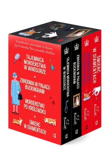 Pakiet Jej Kr�lewska Mo�� prowadzi �ledztwo. Tomy 1-4: Tajemnica morderstwa w Windsorze, Zbrodnia w pa�acu Buckingham, Morderstwo po kr�lewsku, �mier� w diamentach - S.J. Bennett