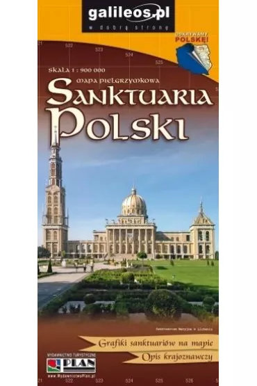 Mapa - Sanktuaria Polski 1:900 000