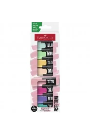 Zakre�lacz mini TXTLNR pastel 8 szt FABER CASTELL