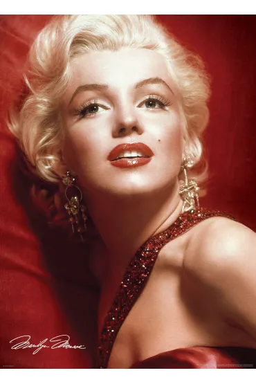 Puzzle 1000 el. Marilyn Monroe czerwony portret Eurographics