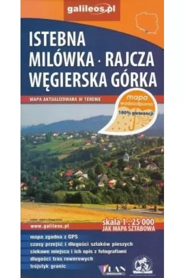 Mapa wodoodporna - Istebna,Mil�wka, W�gierska G�ra