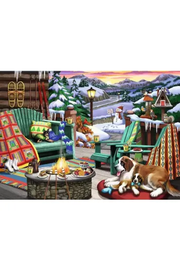 Puzzle 2D 500 el. Zimowy klimat Ravensburger