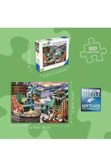 Puzzle 2D 500 el. Zimowy klimat Ravensburger