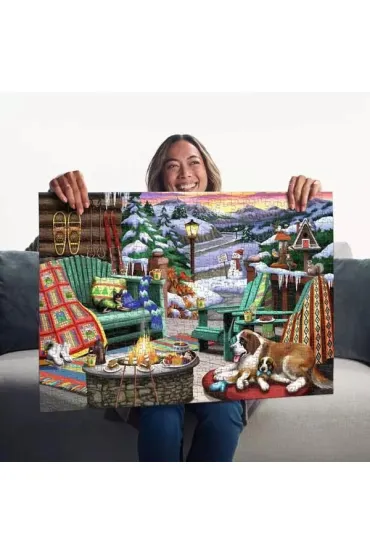 Puzzle 2D 500 el. Zimowy klimat Ravensburger