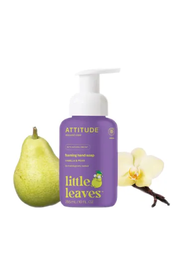 Attitude Little Leaves, Naturalne myd�o w piance do r�k dla dzieci, Gruszkowy Nektar i Wanilia 295 ml