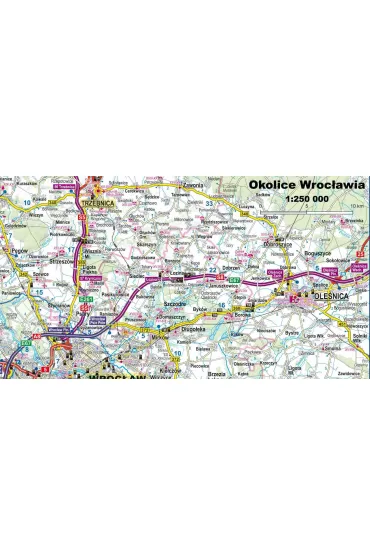 Wroc�aw papierowy plan miasta 1:22 500