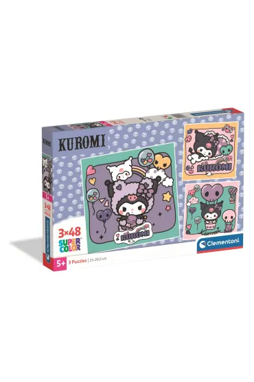 Puzzle 3x48 Kuromi Clementoni