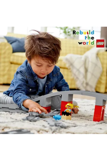 LEGO DUPLO Tory kolejowe i wiadukt 10872
