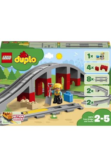 LEGO DUPLO Tory kolejowe i wiadukt 10872