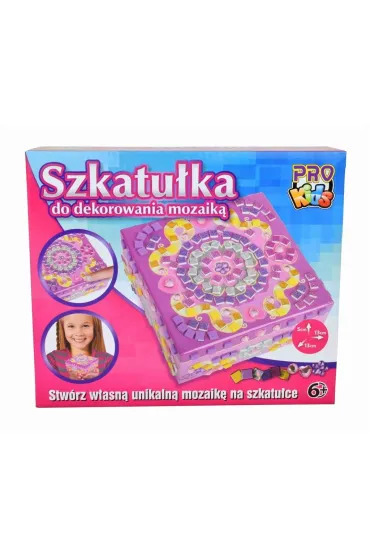 Szkatu�ka do dekorowania z mozaik� Pro Kids