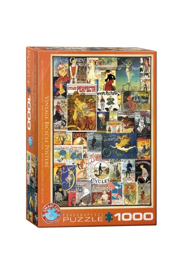 Puzzle 1000 el. Stare plakaty - Rowery Eurographics