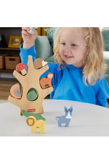 Fisher-Price. Drewniane drzewko Zestaw klock�w
