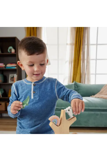 Fisher-Price. Drewniane drzewko Zestaw klock�w
