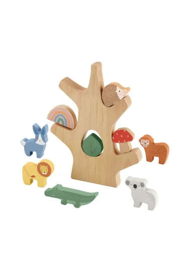 Fisher-Price. Drewniane drzewko Zestaw klock�w