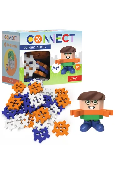 Klocki Connect - Pocket 30 Boy: Mat TREFL