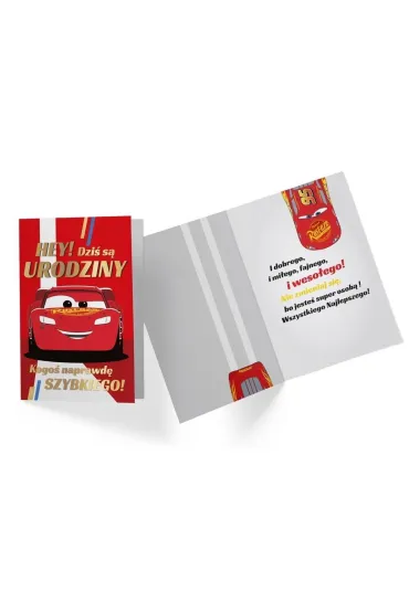 Kukartka Karnet B6 DS-056 Urodziny Auta