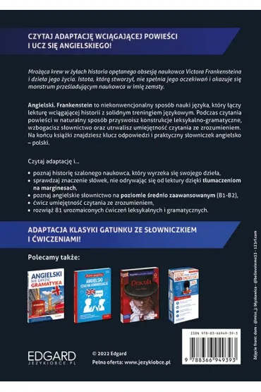 Frankenstein. Angielski z �wiczeniami. Poziom B1-B2 - Merry Shelley