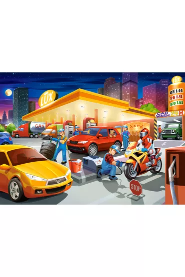 Puzzle 60 el. Gas Station Castorland