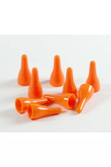 Pionki do gry plastik zwyk�e - pomara�czowe - 100 szt.