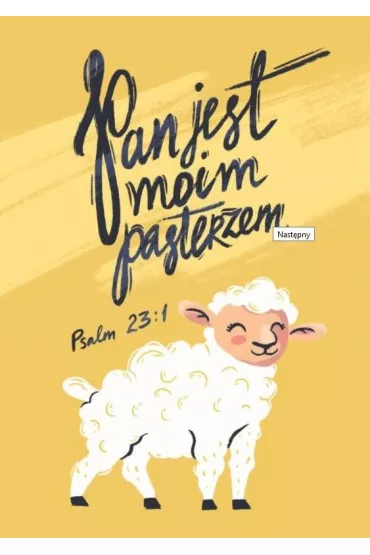 Poczt�wka z kolorowank� Pan jest moim pasterzem - Maria  Garcarz