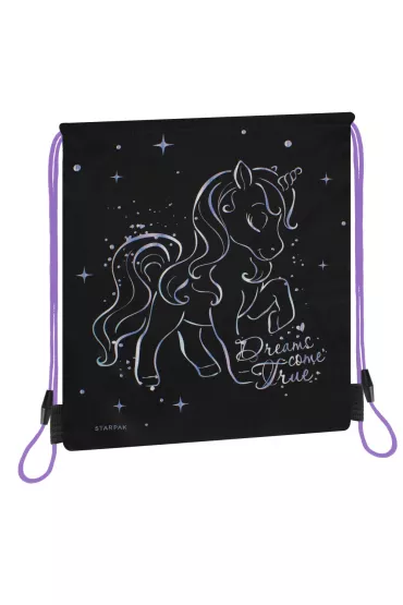 Worek na buty Unicorn czarny STARPAK 527157