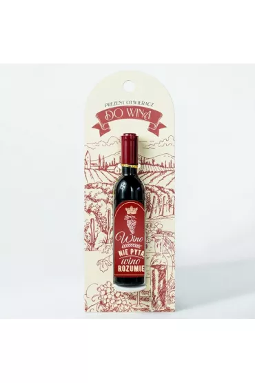 Be-Happy Gifts Otwieracz do wina korkoci�g - Wino nie pyta...