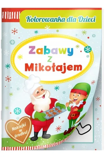 Zabawy z Miko�ajem kolorowanka z naklejkami