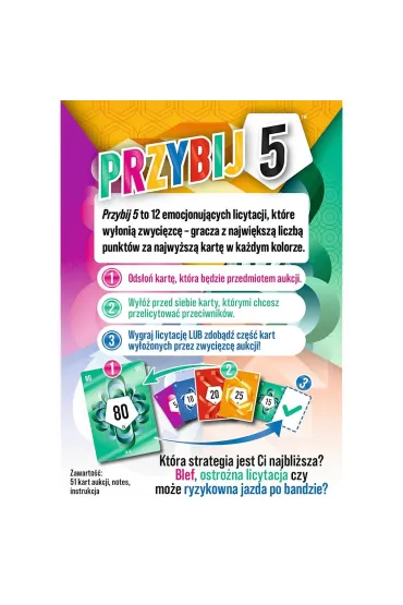 Gra karciana Przybij 5 TREFL