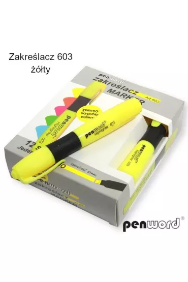Penword Zakre�lacz ��ty 12 szt.