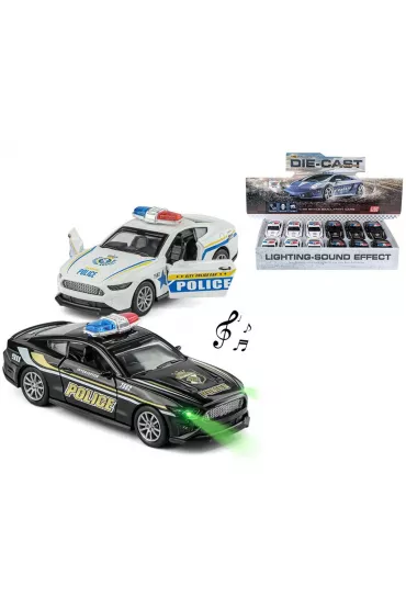 Policja ze �wiat�em i d�wi�kiem metalowa Trifox