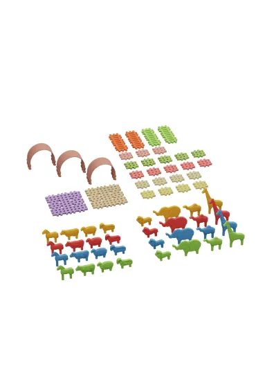 Puzzle Mini Waffle 62 el. Zwierz�ta Marioinex