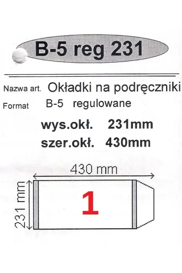 Narnia Ok�adka na podr�cznik B5 regulowana 25 szt.