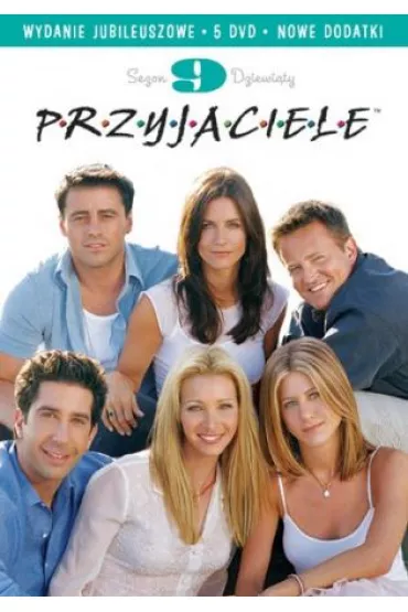Przyjaciele. Edycja jubileuszowa, sezon 9 (5 DVD) - Courtney Cox Arquette, David Schwimmer, Jennifer Aniston, Lisa Kudrow, Matt LeBlanc, Matthew Perry